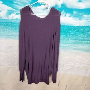 " Evri (Kohl's)"  woman's purple sweater.